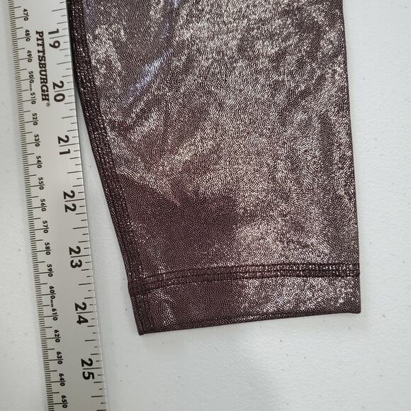 Lululemon Leggings Align High Rise 25" Womens 4 Brown Espresso Shine Workout - Picture 4 of 8